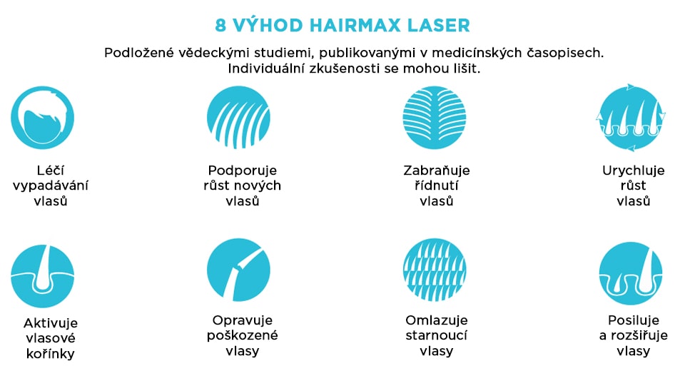 8 výhod léčby laserem proti vypadávání vlasů