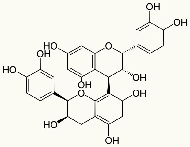 procyanidín molekula